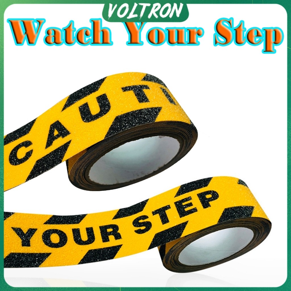 5M High Friction Anti-slip Tape Workplace Safe Caution Abrasive Tape ...