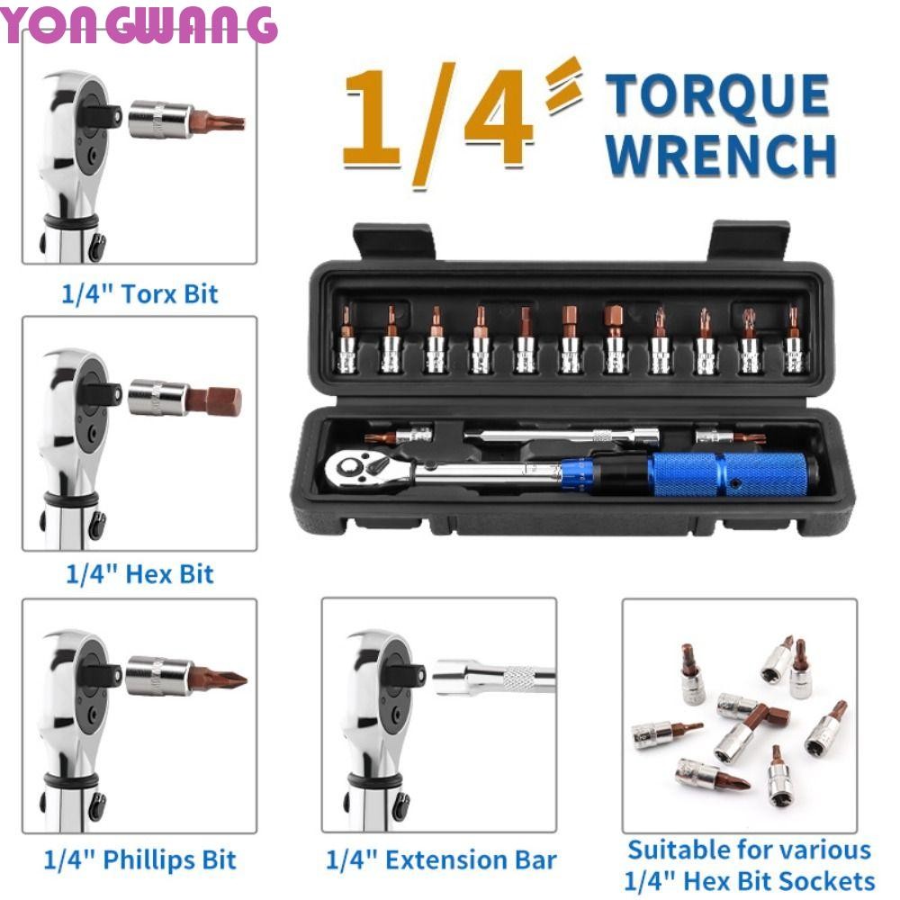 YONGWANG66HR Torque Wrench, 2-24N.m 1/4 Inch Bicycle Automotive Tool ...