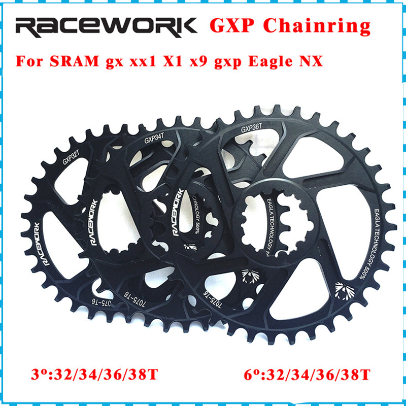 Racework GXP 11 Speed 3mm/6mm MTB Bike 11v/12v 30T/32T/34T/36T/38T ...