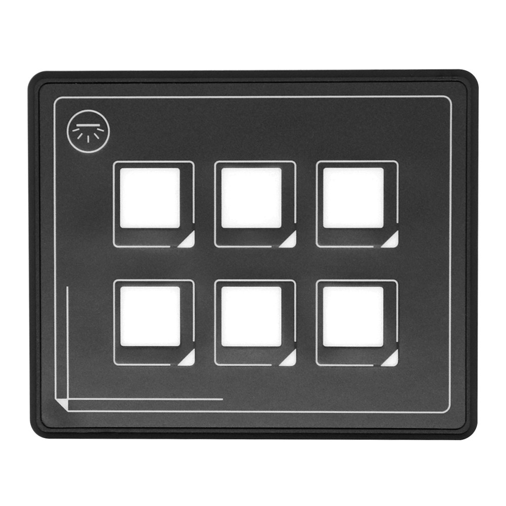 Mingxiu 12-24v Car Universal 6p Led Touch Membrane Control Panel Switch 