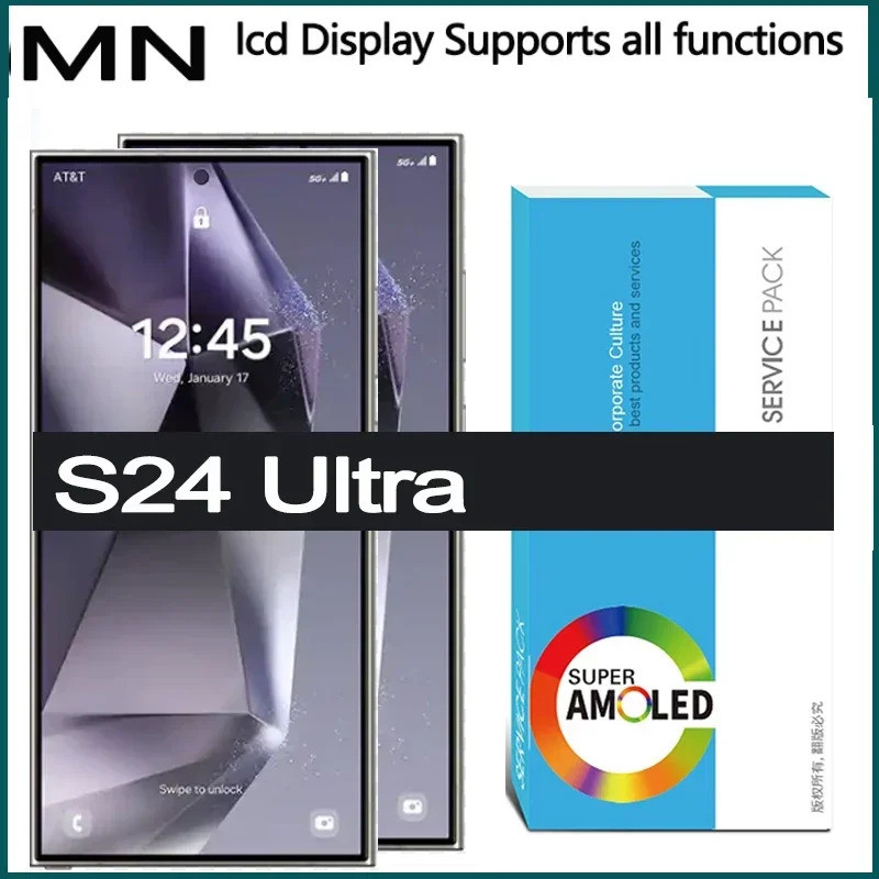 6.8'' AMOLED Replacement For Samsung S24 Ultra LCD Display Touch Screen ...