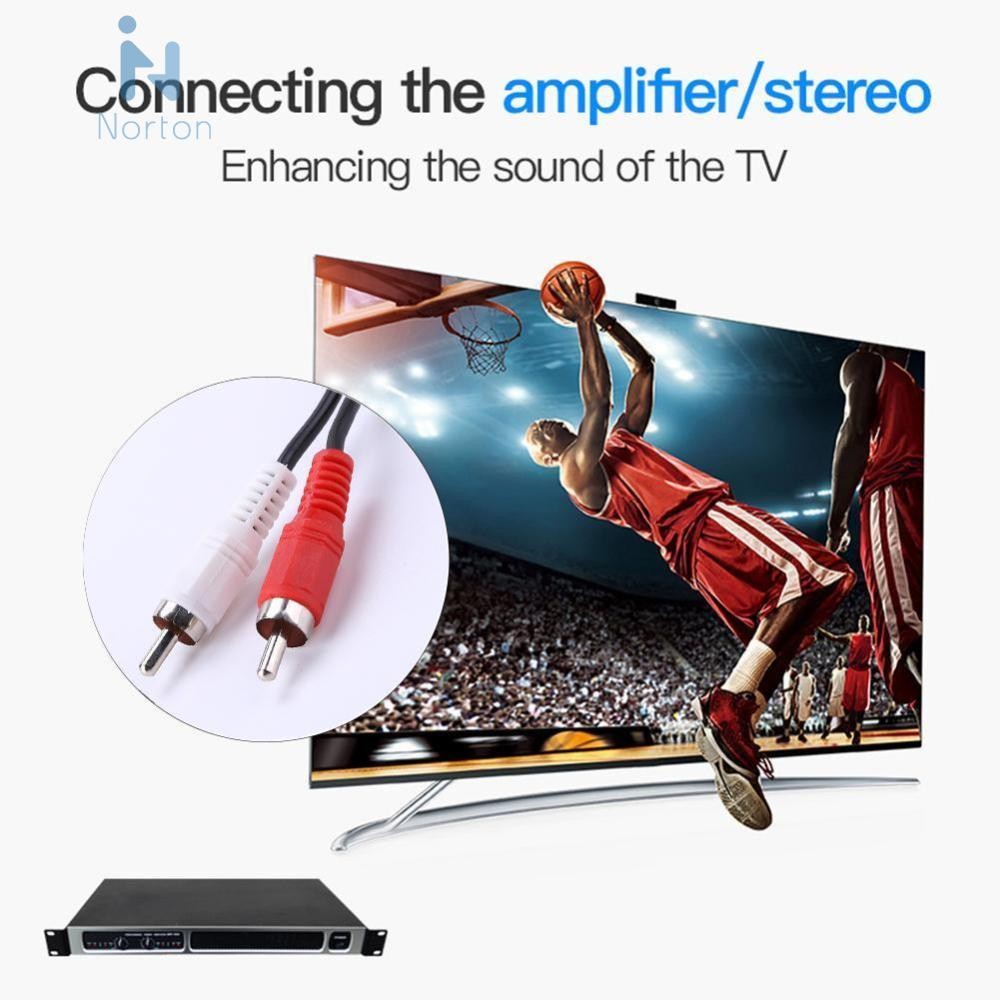 3.5mm Female Stereo to 2-RCA Male Plug Aux Audio Converter Adapter ...