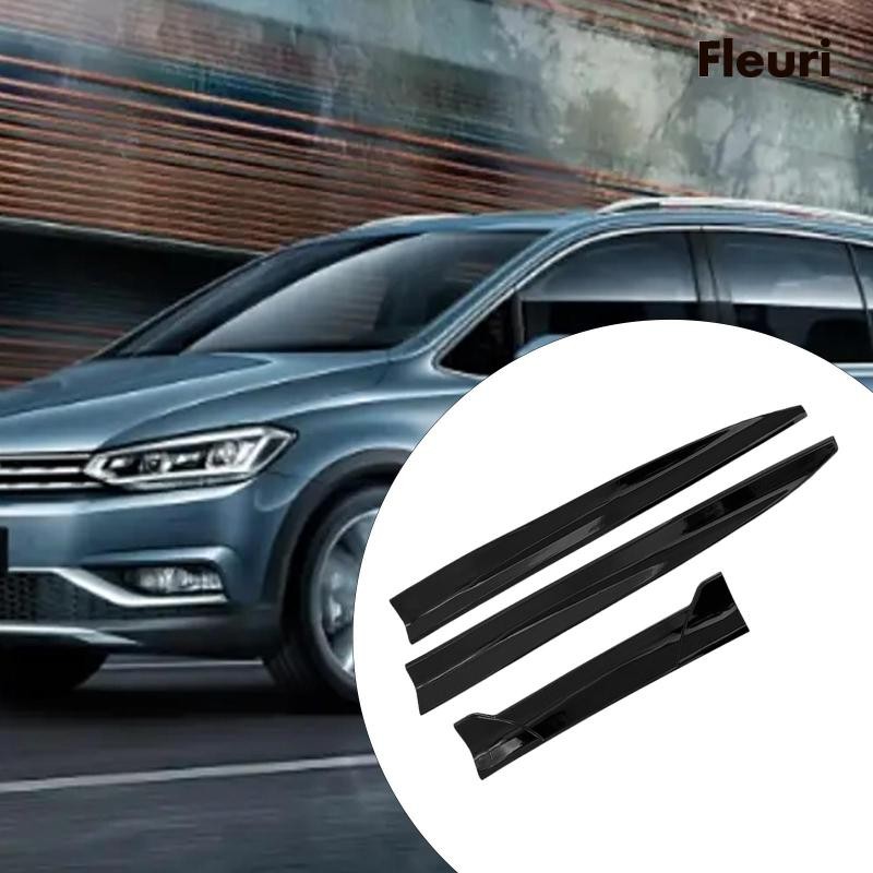 [Fleurir] Generic Car Rear Spoiler Exterior Rear Strip Splitter Black ...