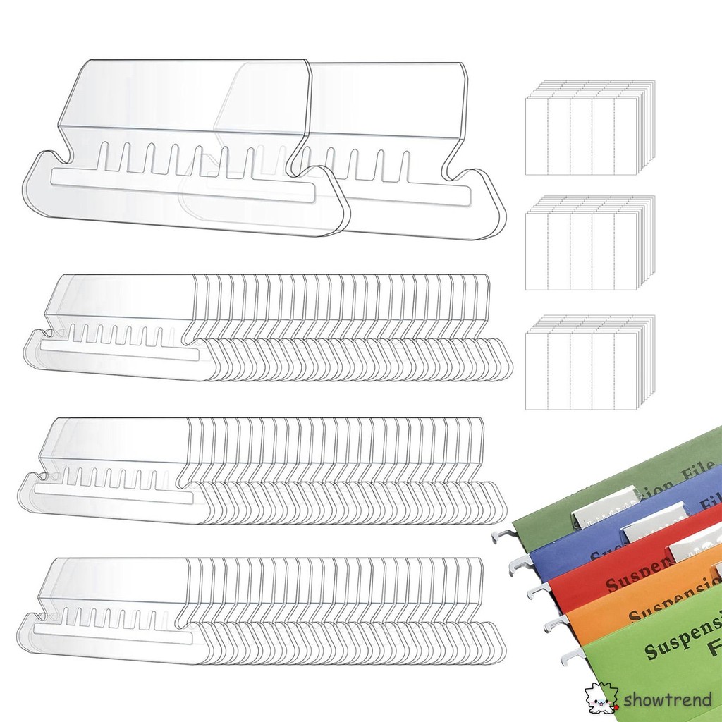 50PCS File Folder Inserts Labels Writable Classification Durable ...