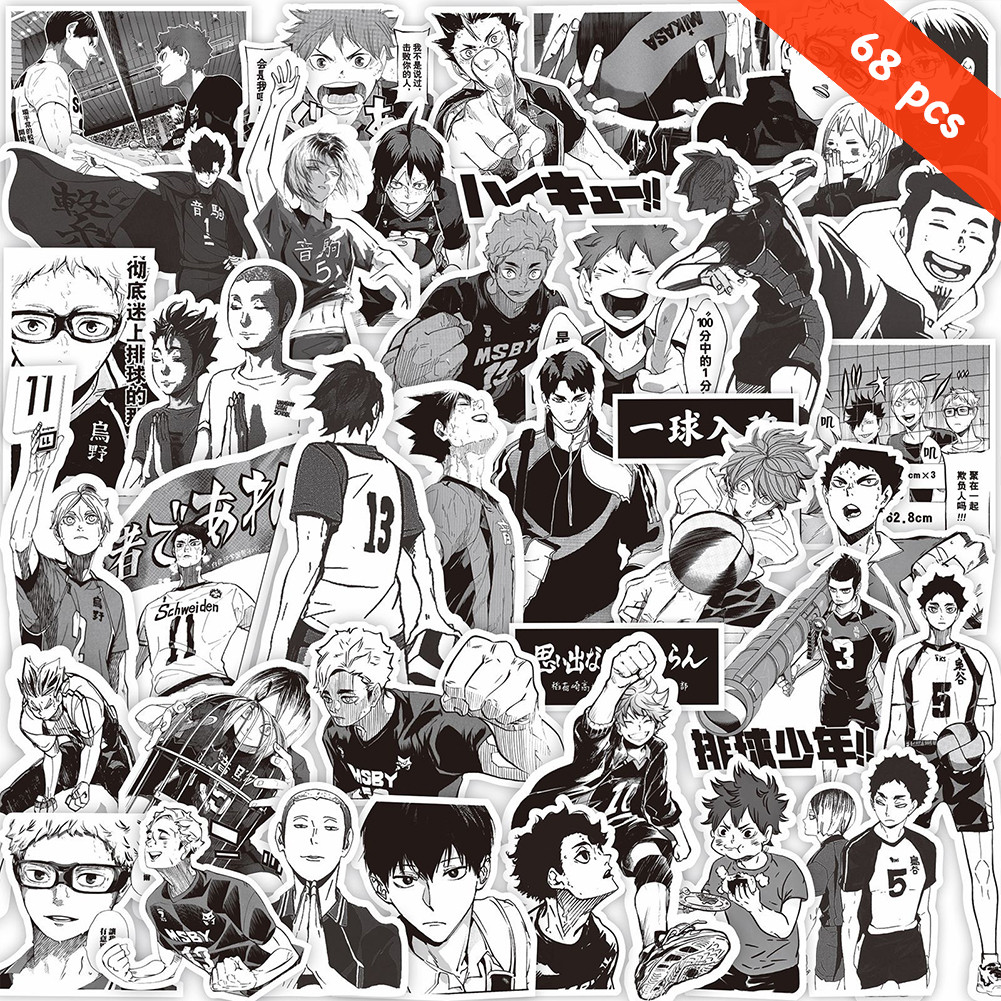 Y&P| Haikyuu!! Stickers Set Japanese Anime Graffiti Waterproof Decals ...