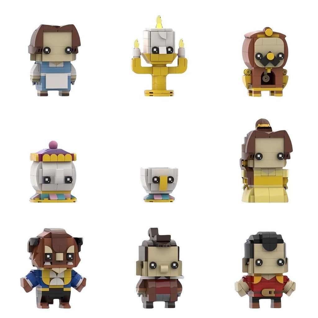 MOC Beauty and the Beast Collection Character Small Particles Square ...
