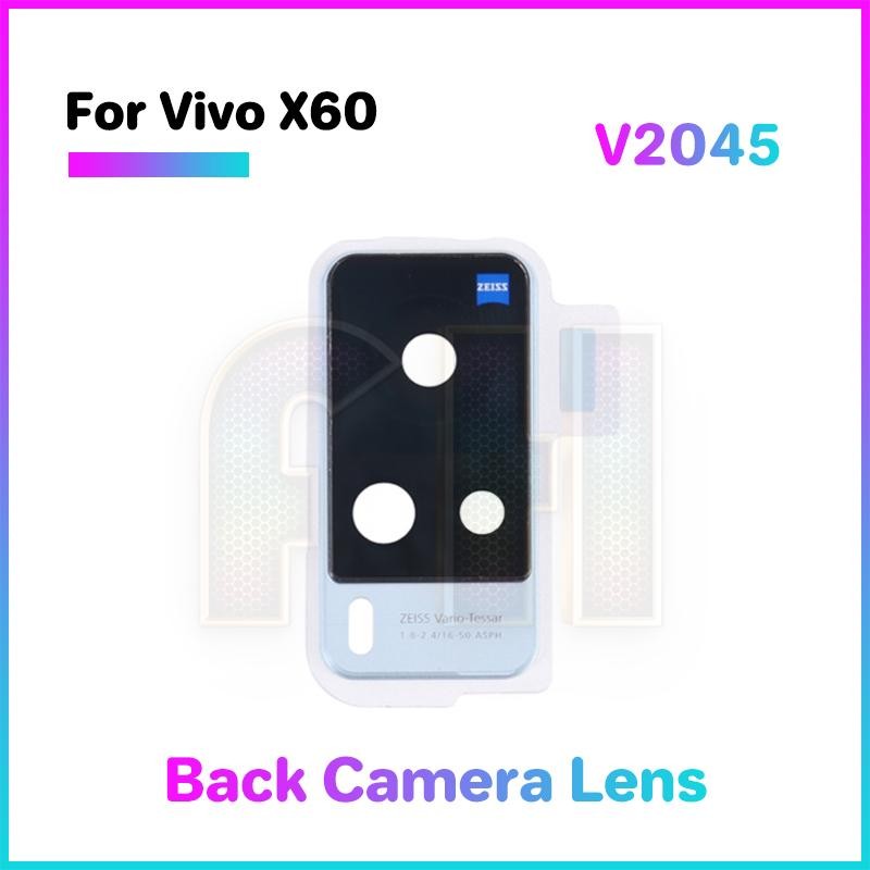 Rear Main Back Camera Lens frame For vivo x60 V2045 Rear Glass Lens back  Frame Repair Replacement Parts