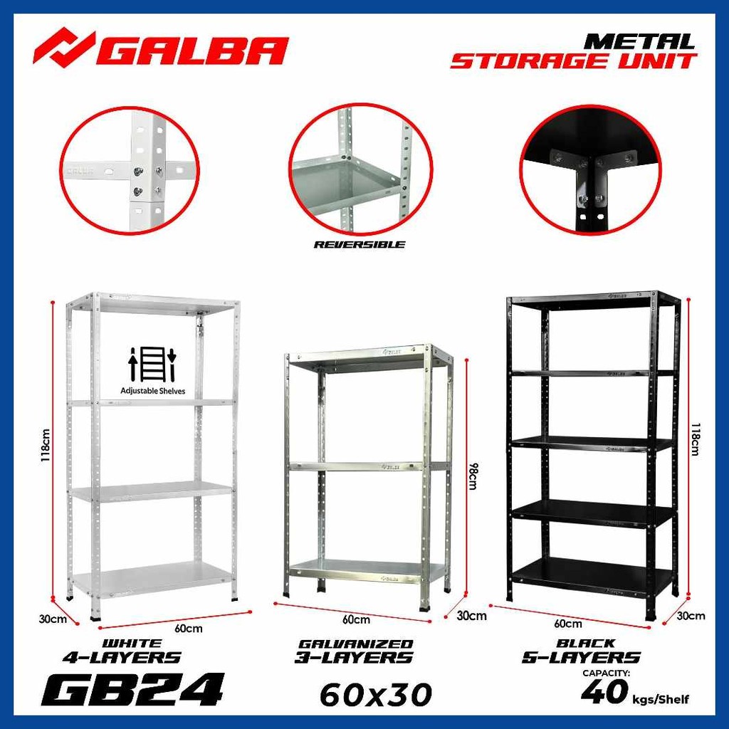GALBA=kF/Galvanized#i&Storage,X!Shelves[tn!3,4,5@Ss@Rx@Ye@Fe Layers ...