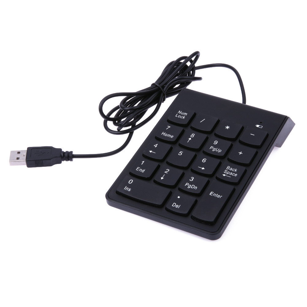 New USB Mini 18-keys Num Pad Numeric Number Keypad Keyboard for Laptop ...