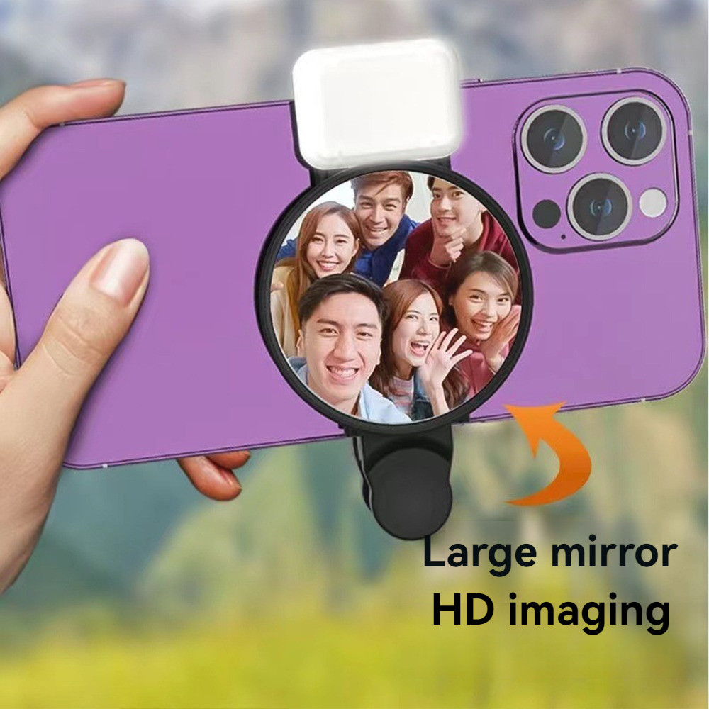 Self Mirror With Rear Box Mobile Clip Camera Phone Hd Fill Storage ...