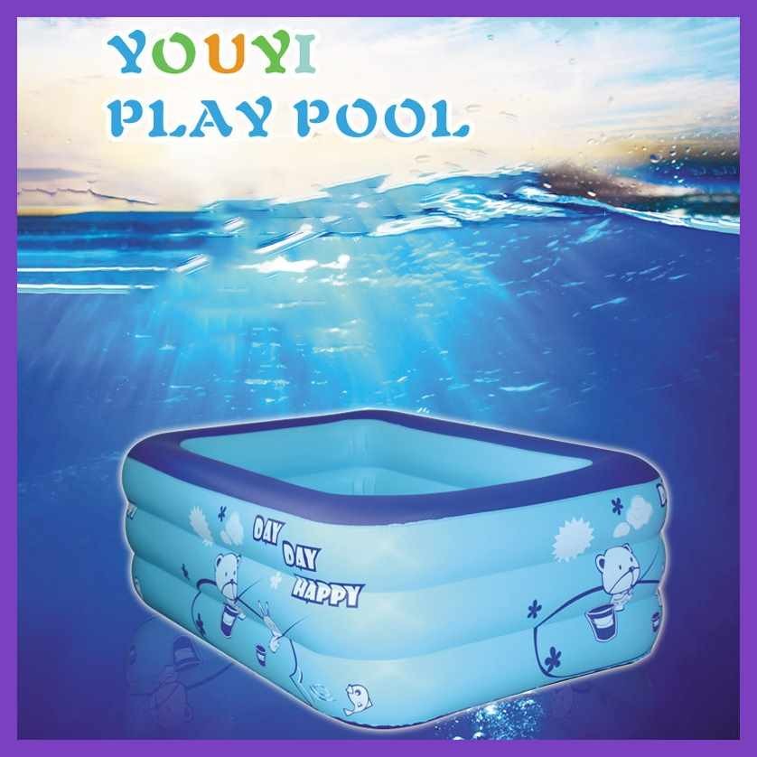Household'uq@Inflatable:oN(Swimming-HPoolHForDKidsIPatternWAirSPump ...