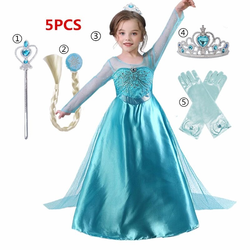 NEZIH 6 stijlen prinses Elsa en Anna cosplay pruik volwassen vrouwen lang gevlochten beige bruin pruiken carnaval partij Anna Elsa synthetisch haar Anna Elsa pruik, anime cadeau,A