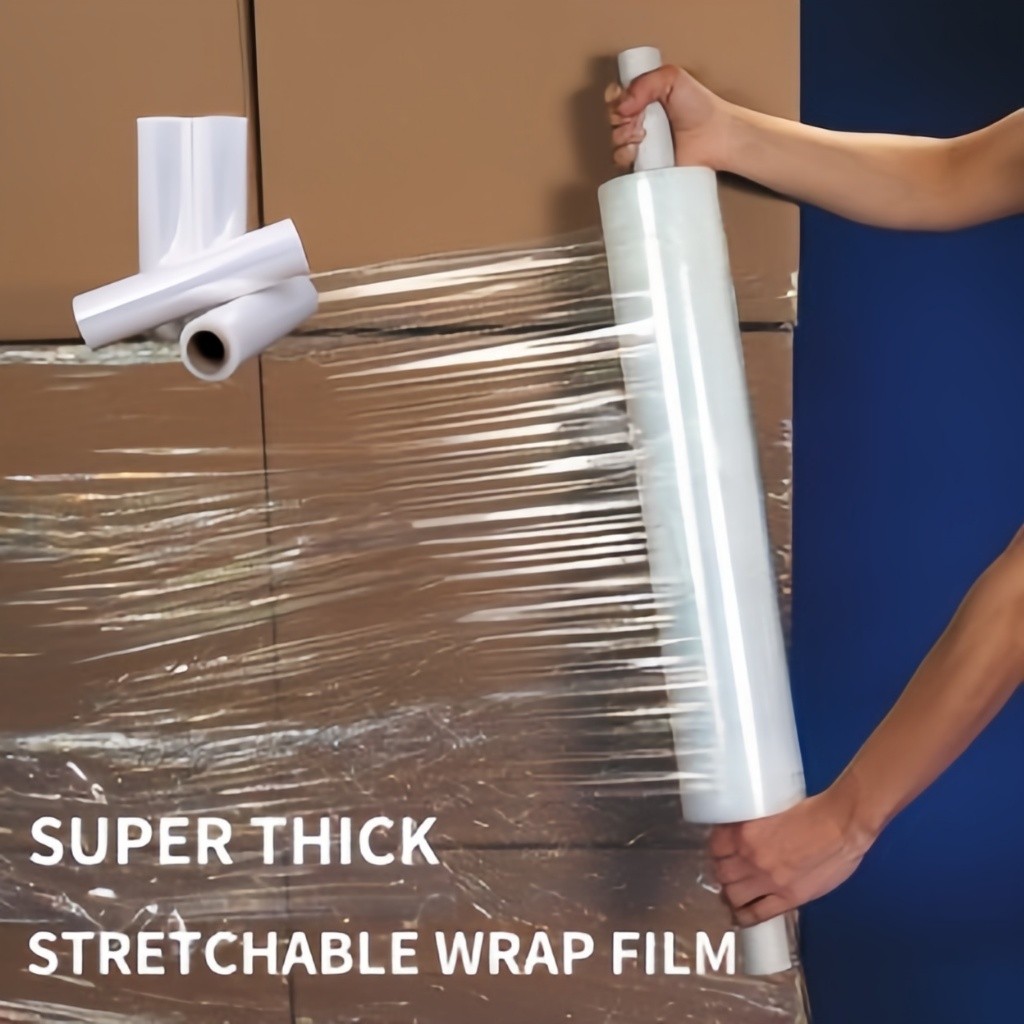 Stretch Film Jack Wrap Black/Clear 500 m*1.7KG stretch film Jack Wrap ...