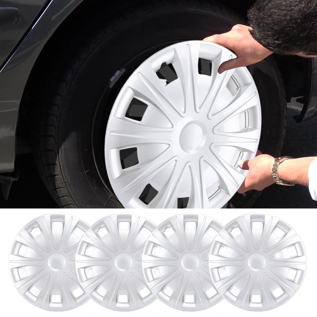 17in Wheel Hubcap 4Pcs Anti Collision Snug Fit Rim Cover for R17 Tire ...