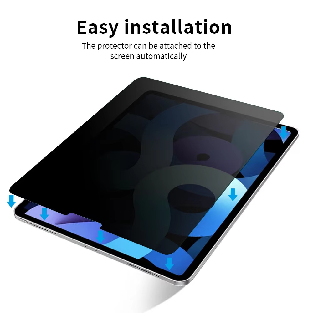 PRIVACY GLASS TABLET FOR IPAD MINI 4 5 6 7 AIR 1 2 4 5 6 7 8 9 10TH ...