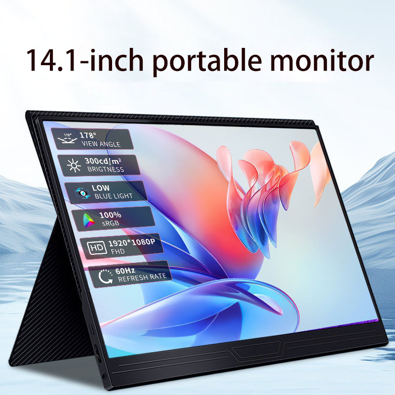 14.1 Inch 1920 * 1080P Portable Display Laptop Extension Screen One ...