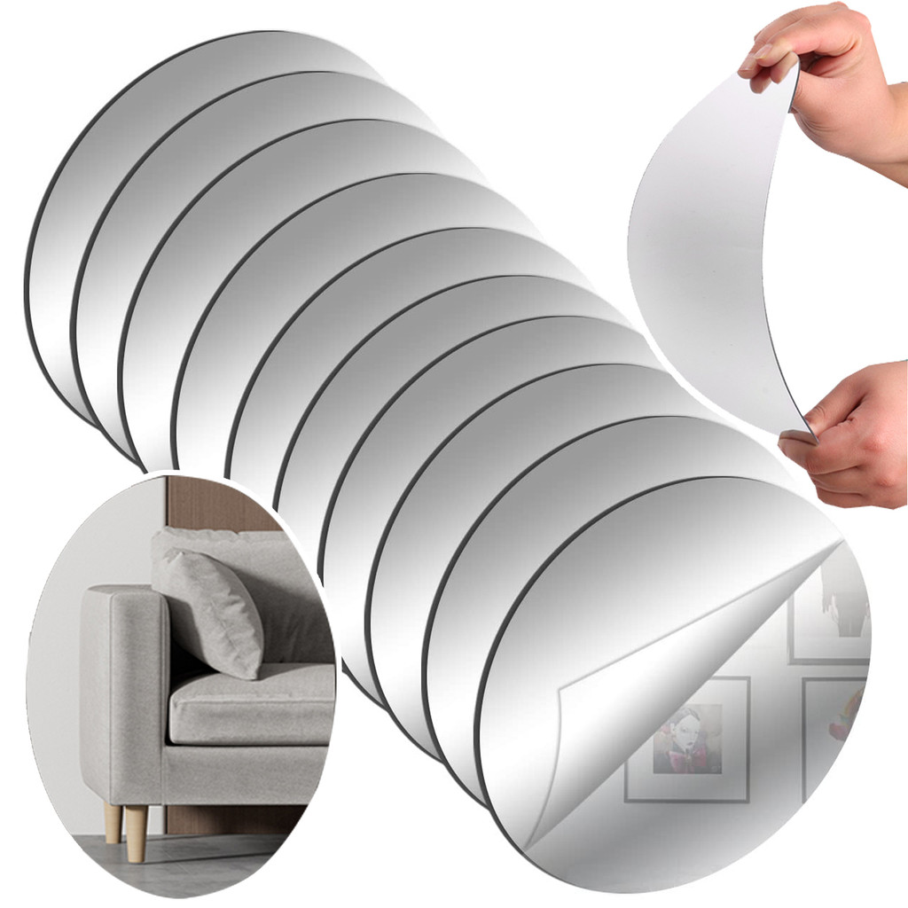 1/3/5Sets Acrylic Soft Mirror Sticker 20x30cm(8x12inch) Self-Adhesive ...
