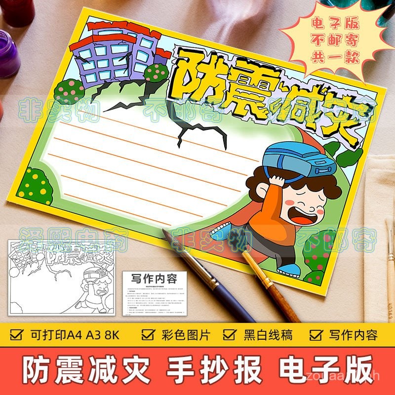 Shockproof Disaster Prevention Handwritten Report Electronic Version ...