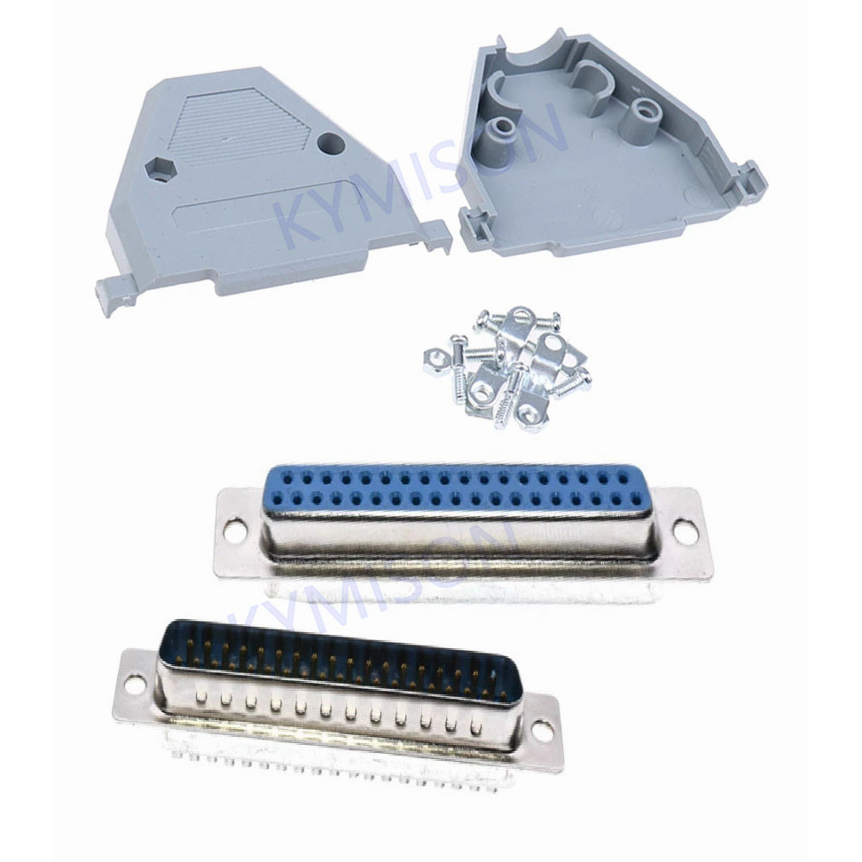 5sets DB37 RS232 Parallel Serial Port DB 37 37Pin 37 Way 2 Rows D Sub ...