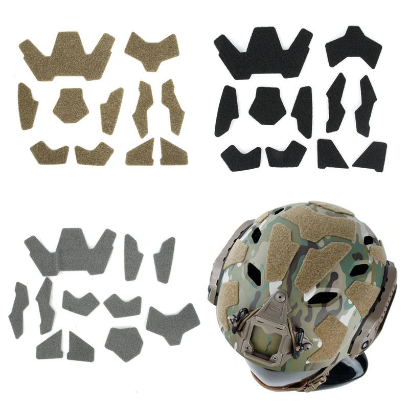 Set De 11 Bandes Velcro Tactiques Style SF — Pour Casque, Accessoires DIY, Remplacement TMC