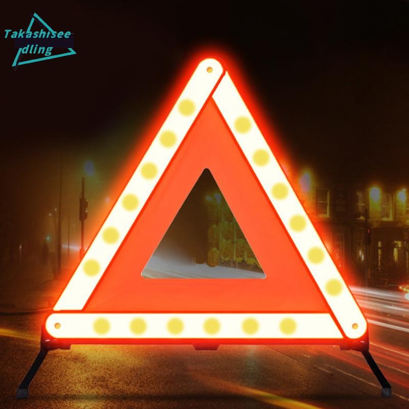 (Takashiseedling) Car Tripod Folded Stop Sign Reflector Car Emergency ...