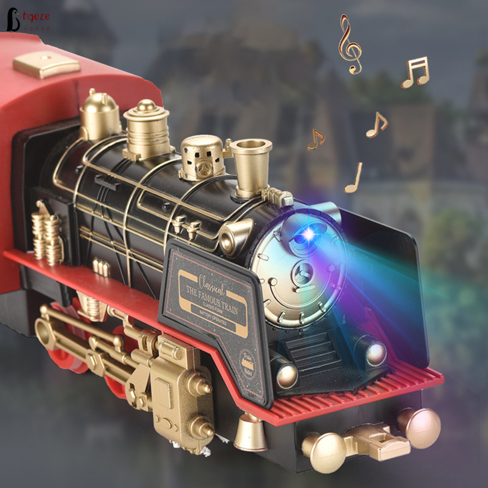 Classic Railway Trains Track Set High Simulation Remote Control Rail ...