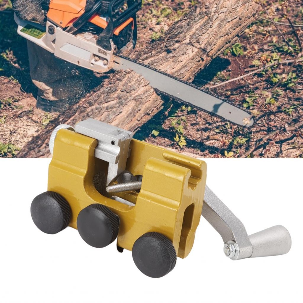 Dsubuy Hand Crank Chainsaw Sharpener Portable Sharpening Jig Tool Kit ...