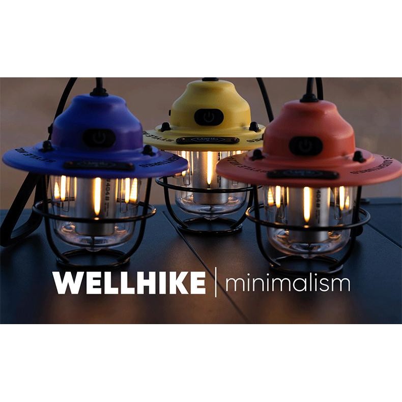 WELLHIKE Rechargeable Decorative Camping Light 80H Continuity Ambient ...