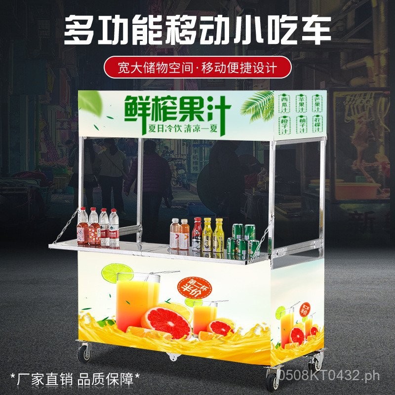 Disassembled Wheel Stall Cart Thickened Promotion Table Mobile Cart ...