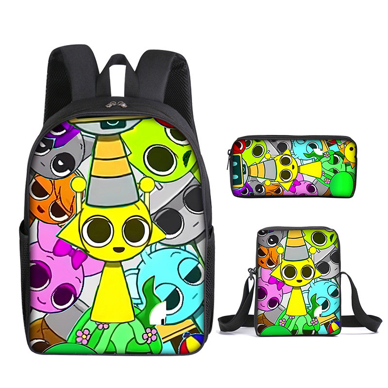 3pcs/Set Sprunki Incredibox Sprunki Backpack For Students | Shopee ...