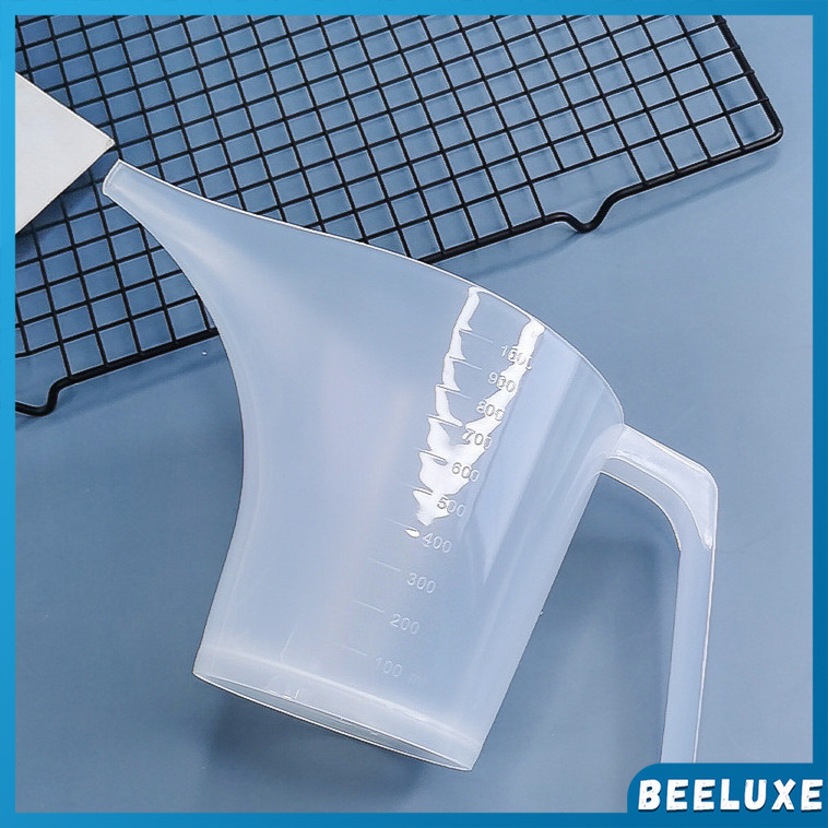 BeeLuxe Plastic Funnel Pitcher Long Spout Measuring Cup 500ml 1000ml ...
