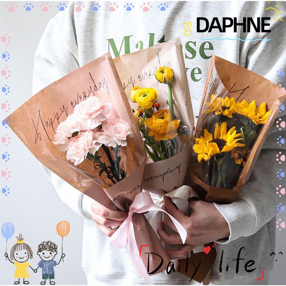 DAPHNE 20/30PCS Rose Packing Sleeve Bag, Transparent Single Rose ...
