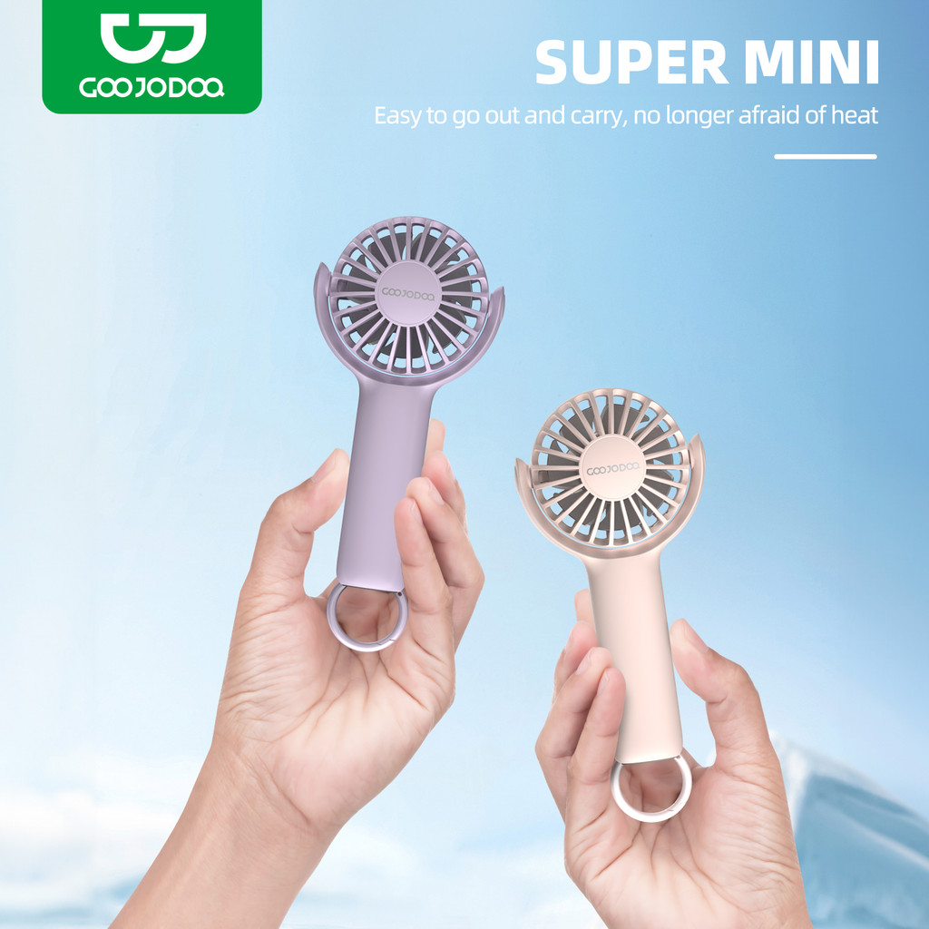 GOOJODOQ 3000mAh Mini Fan 360° Rotatable Cute Handheld Fan Portable ...