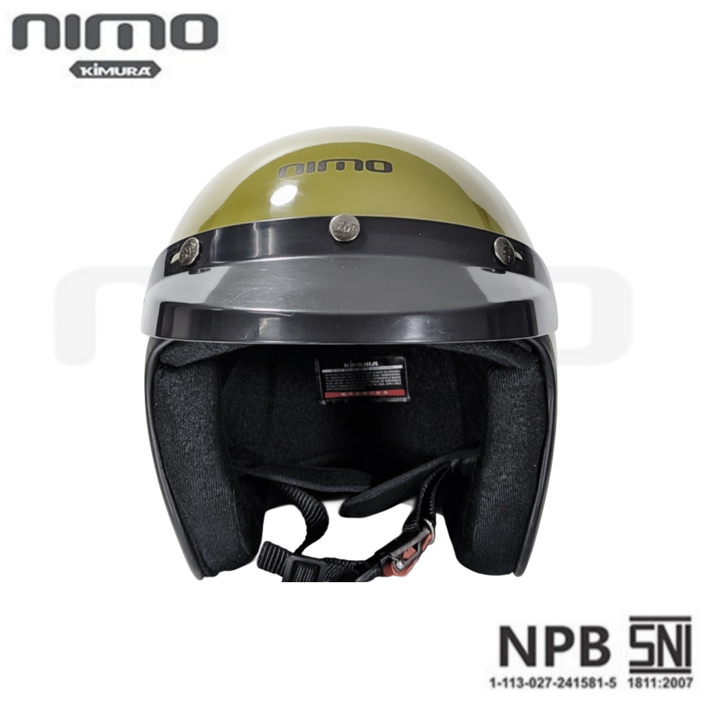 Nimo NS AVOCADO Solid series Retro Vespa Helmet | Shopee Philippines