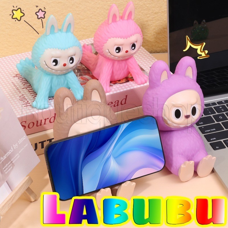 LABUBU Phone Holder - Kawaii Anime Desktop Ornaments - Cute Doll Phone ...