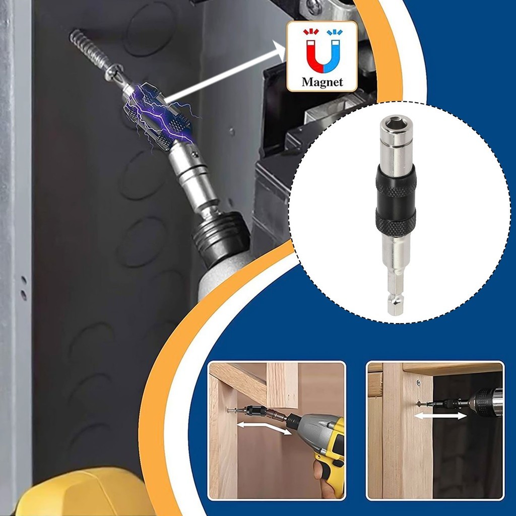 Magnetic Swiveling Bit Tip Holder, Easily Attach and Release Drill Bits ...