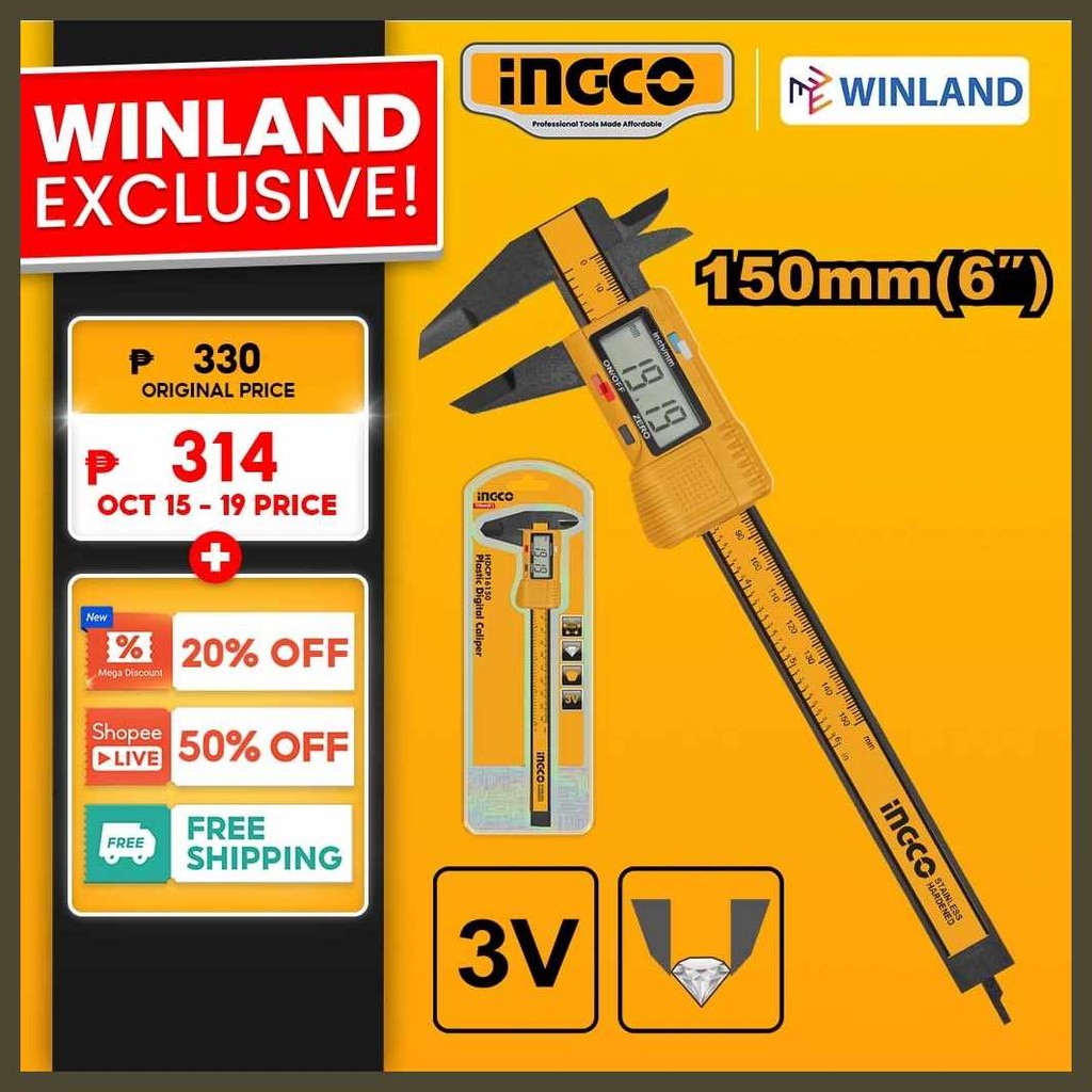 Ingco%qp@by/Mc*Winland~v*Plastic~Ak*Go+e+g+o+Digital Vernier Caliper ...