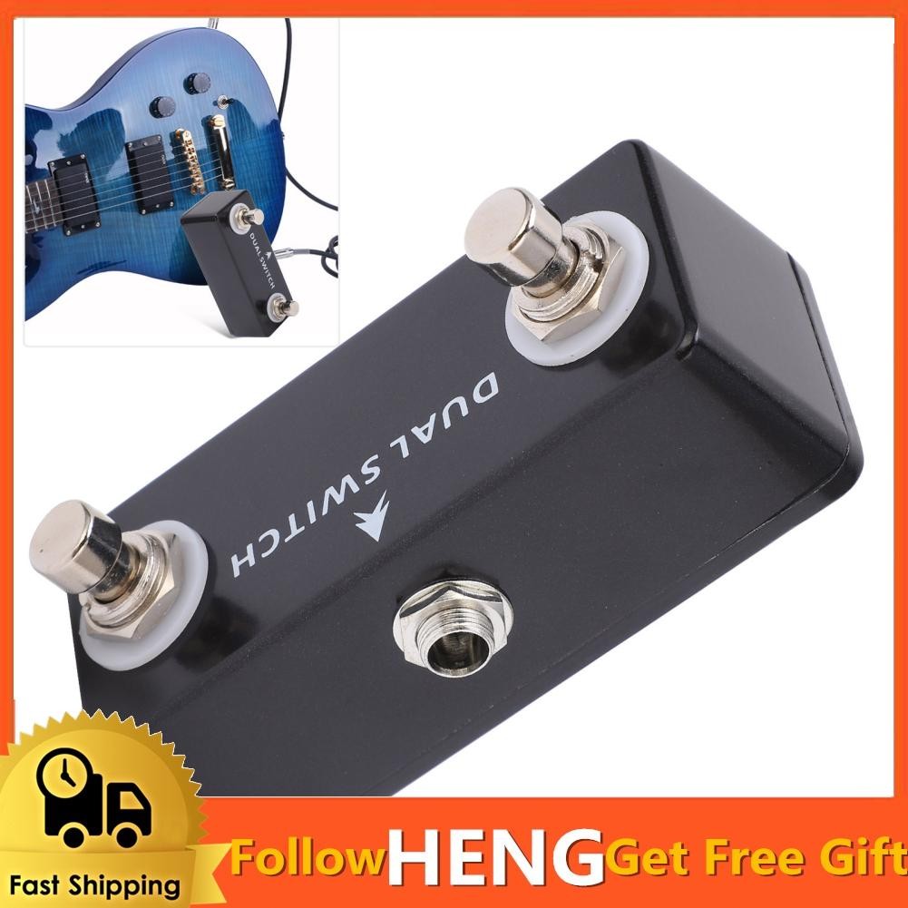 Hengyus Dual Footswitch Momentary Guitar Foot Switch Pedal Tap Amp ...