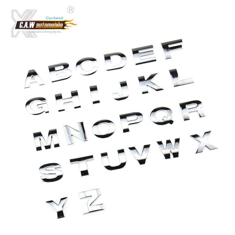 Car modification, metal displacement, car logo, metal letters ...