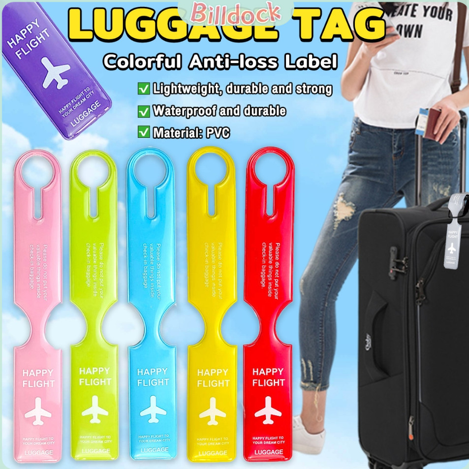 BD Luggage Tag PVC Boarding Pass Colorful Anti-loss Label 24*4cm ...