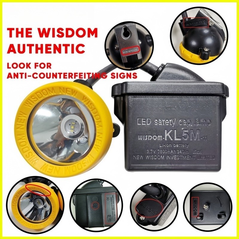 KL5M/KL8M/ LED Miner's Lamp Wisdom Flashlight Rechargeable Light ...