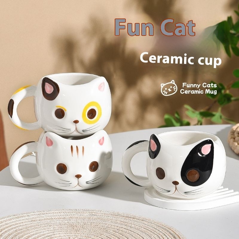 Japanese Style Cartoon Cat Mug