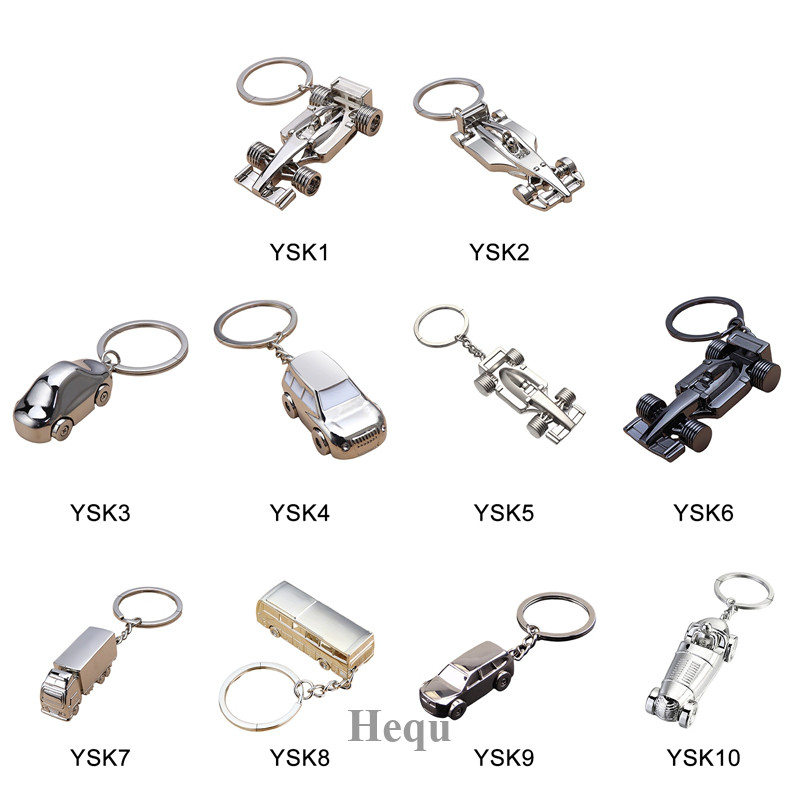 HEQU Racing Vintage Car Keychain, Classic Car Metal Key Ring, Realistic ...