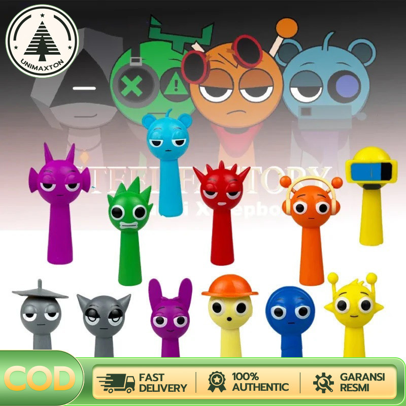 12pcs Sprunki Figures Toys Incredibox Pvc Model Sprunki Wenda Action ...