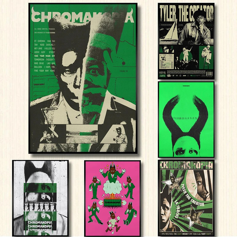 Hip Hop Rapper Tyler The Creator Poster, Chromakopia New Music Album ...