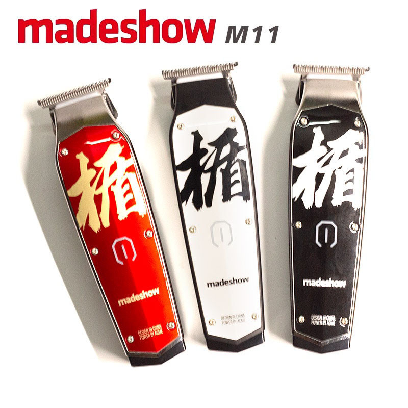 madeshow M11 トリマー ブラック・ホワイト・レッド 1台 Madeshow M11 Professional Male Hair Clipper Trimmer Beard Hair
