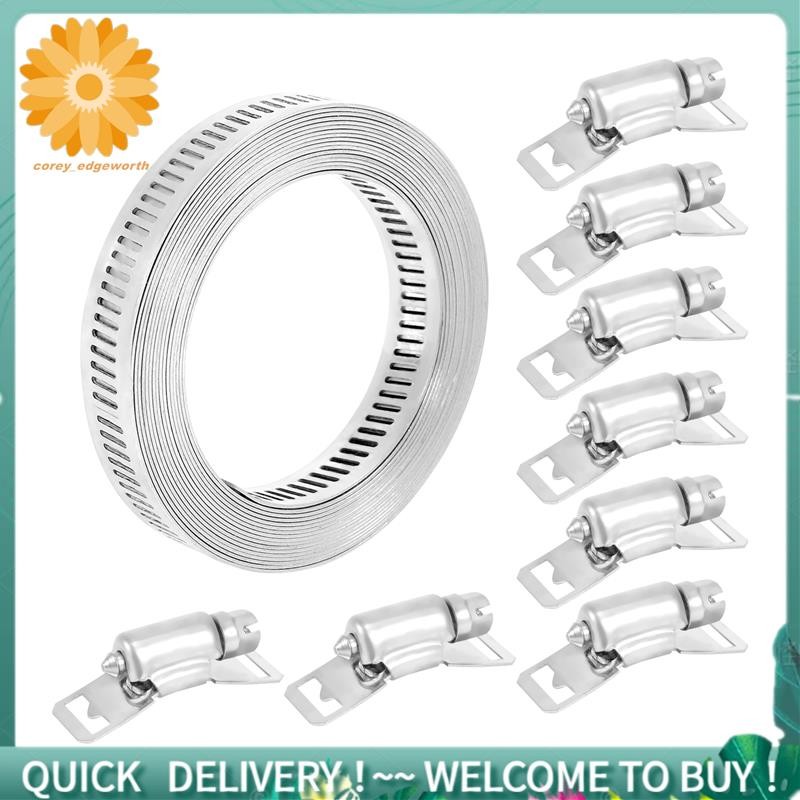 Worm Gear Hose Clamps Hose Clamp, 20 Pack Stainless Steel Adjustable 6-12mm Size Range Worm Gear Fuel Line Clamp For Plumbing, Automotive And Mechanical Application 6 Hose Clamp - Foto 4