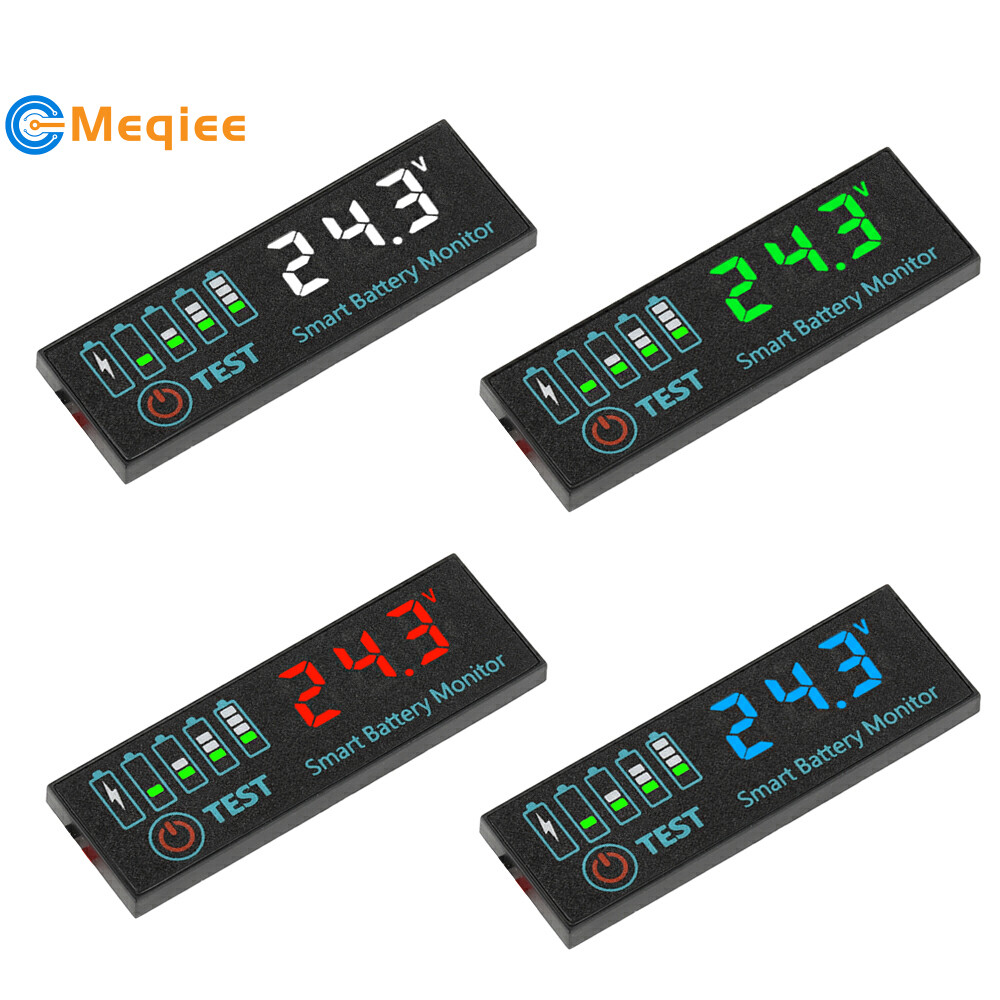 DC7-55V LED Indicator Voltage Battery Level Indicator Acid Battery ...