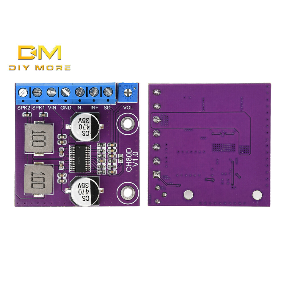 DIYMORE CH80D 80W Stereo Serial Class-D Audio Amplifier Single Channel ...