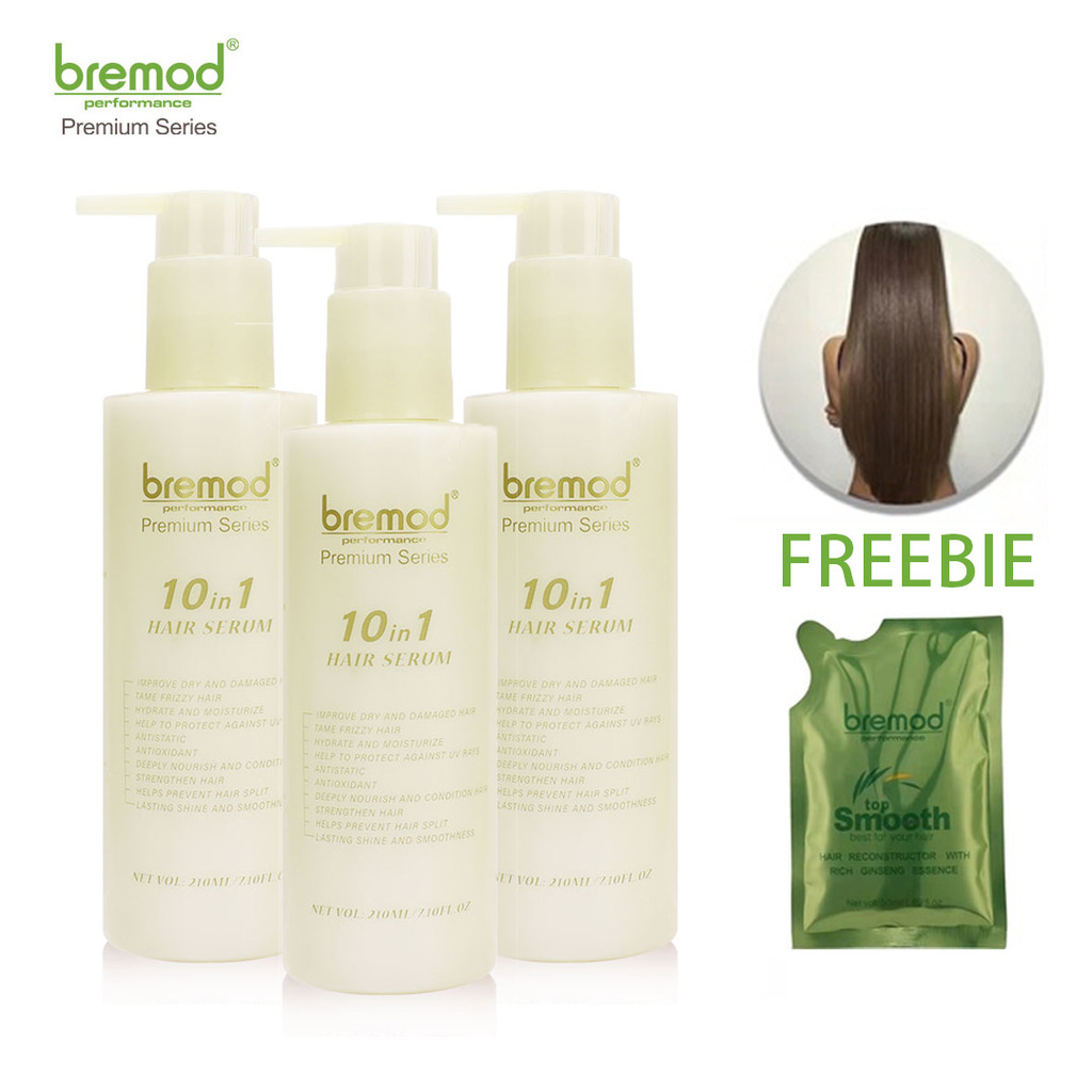 Bremod Premium 10 in 1 Hair Serum 3PCS Set Moisturize Deeply Nourish ...